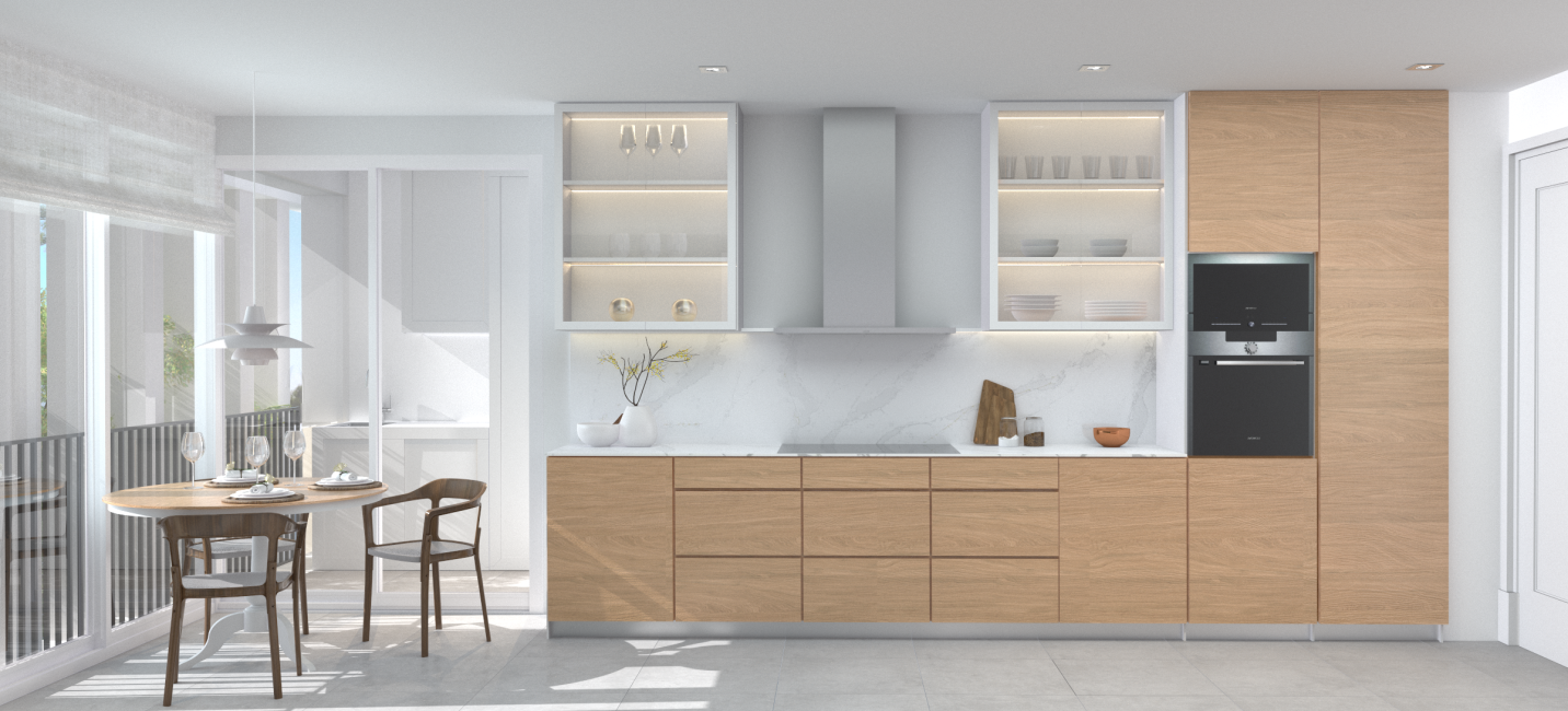 Cocina P9 extra vitrina 200701