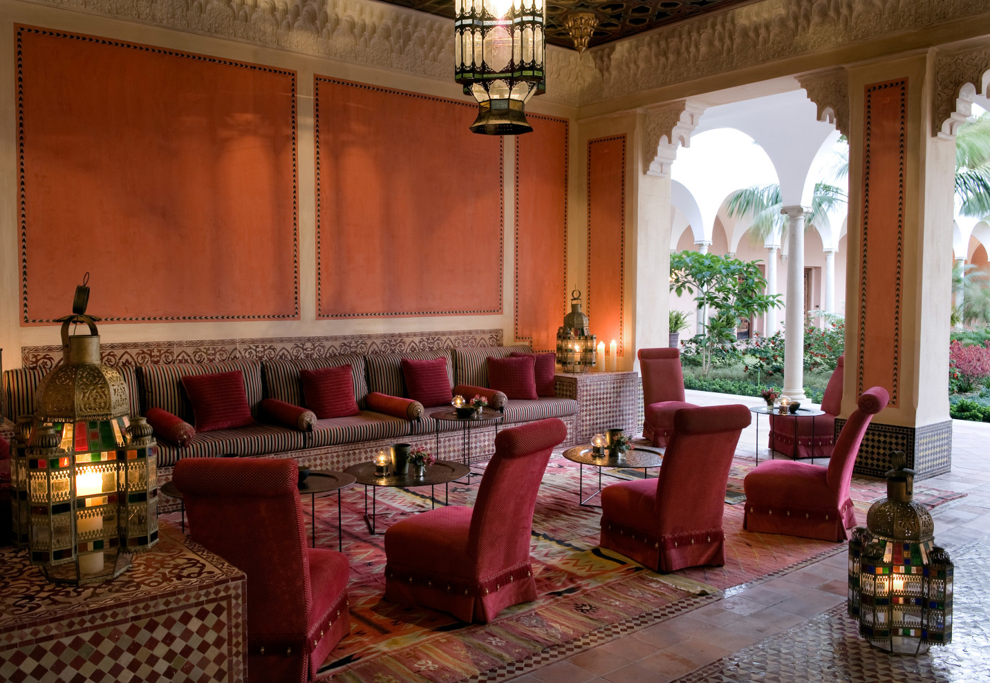 finca cortesin sitting area